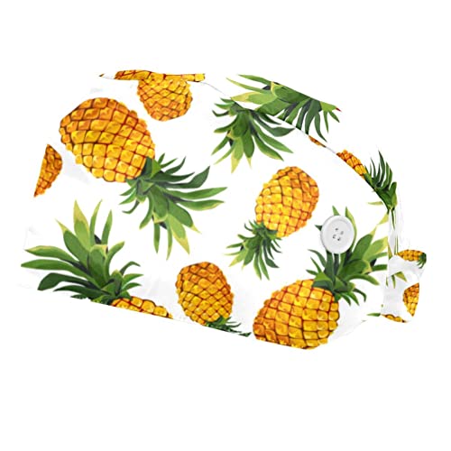 Chapeaux bouffants motifs d'ananas JDEZ : casquettes ajustables
