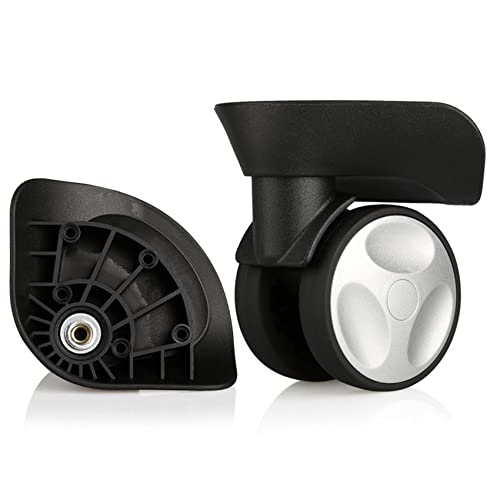Luggage Wheels,Universal Luggage Casters,1 Pair Luggage Wheel Replacement Spare Spinner Caster for Suitcase Wheel Repair (W155)
