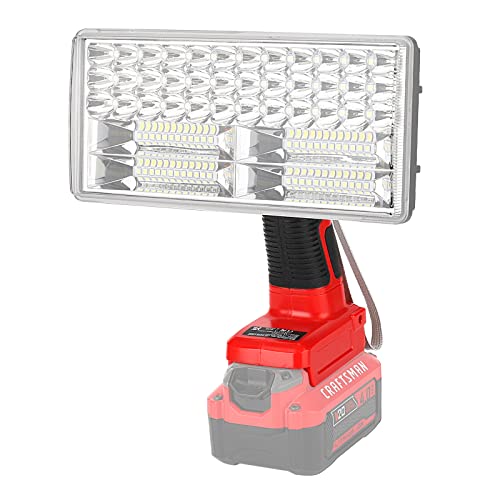Taingwei 4200LM LED Work Light for Craftsman V20 Battery,40W Portable Battery Powered Lights Powered by 20V Battery, Rechargeable LED Flashlight Tools for Men