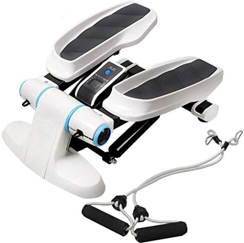 Image of Mini Stepper Fitness Cardio Exercise Trainer,Stepper Exercises Equipment with Monitor and Resistance Bands,Household Gym