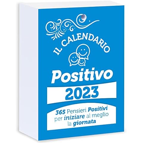 Positive Calendar 2021 | for Table Calendar | Face the Days with Smile | Gift Idea | Size A6 | Size 10x14 | Made in Italy Cover
