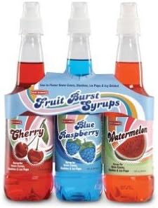 Back to Basics Fruit Burst Syrups - 3-pk Snow Cone Flavoring