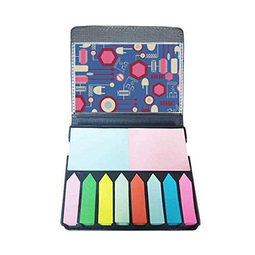 Marque-page autocollant circuit électrique en boîte mémo couleur