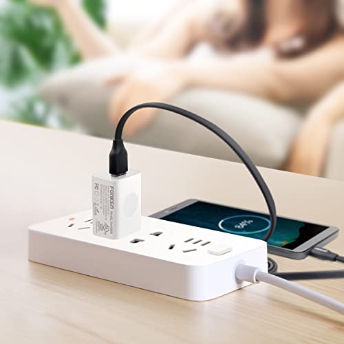 Usb Wall Charger, Fonken 3-Pack 5V 2A Power Adapter Universal Travel Charger Usb Plug Cell Phone Charger Block Cube Compatible With Iphone, Ipad, Google Nexus, Samsung, Lg, Htc, Moto, And More-White #TOP6