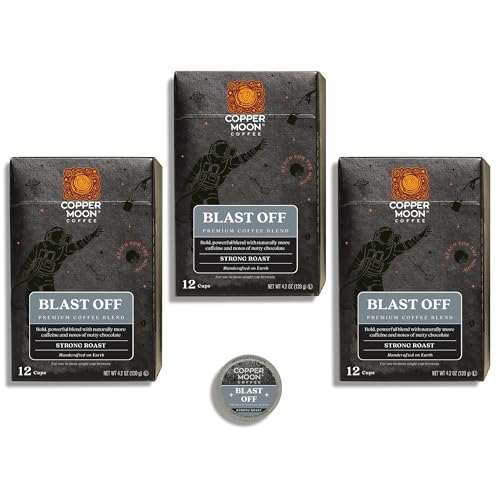 Image of Copper Moon Single Serve Coffee Pods for Keurig K-Cup Brewers, Strong Roast, Blast Off Blend, 36 Count