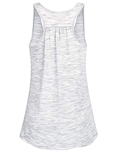 Image of Cestyle Womens Sleeveless Scoop Neck Flowy Loose Fit Workout Shirts Racerback Long Tank Tops