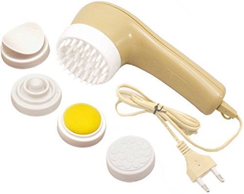 Image of Electric Facial Cleansing Brush & Skin Care Massager Set with Interchangeable Heads - Deep Pore Cleanser, Gentle Exfoliating & Face Massage Tool for All Skin Types, At-Home Spa Skincare (Pack of 1)