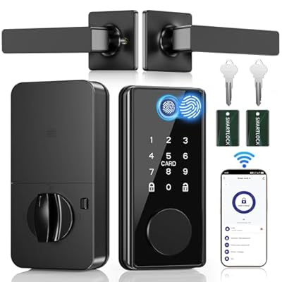 WiFi Fingerprint Smart Lock for Front Door - Ke...