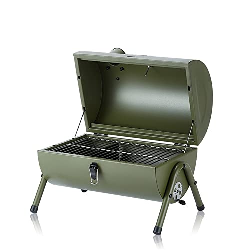 Juego de herramientas portátiles para barbacoa de carbón, parrilla resistente al aire libre con accesorios esenciales para una experiencia de parrilla perfecta