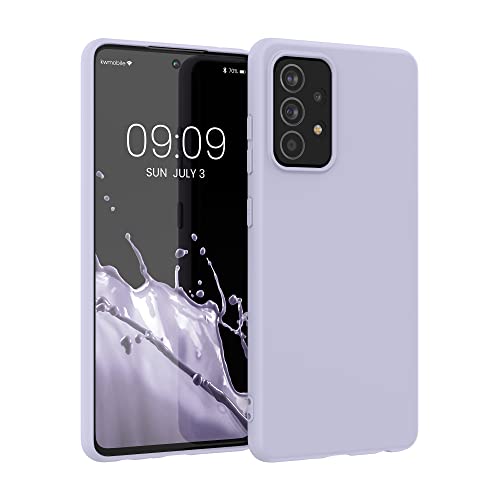 kwmobile Custodia Compatibile con Samsung Galaxy A52 / A52 5G / A52s 5G Cover - Back Case per Smartphone in Silicone TPU - Protezione Gommata - lavanda