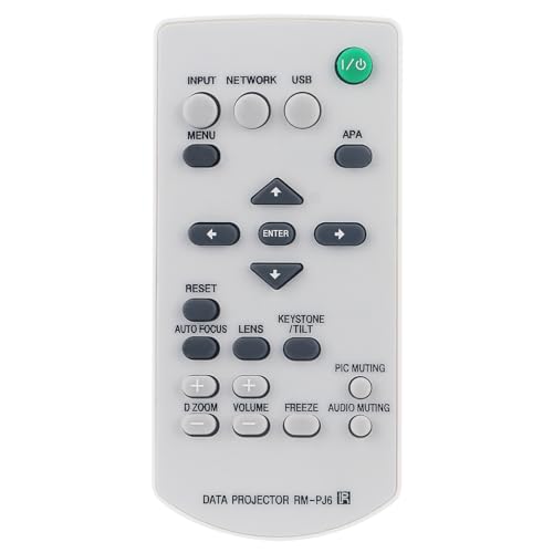 RM PJ6   Mando a distancia de repuesto aplicable para proyector de datos Sony VPL EX70 VPL EX7 VPL ES7 VPL EX130 VPL DX11 VPL DX10 VPL DX15 VPL MX20 VPL MX25 VPL EW7