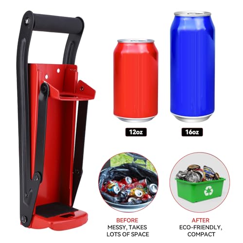 500ML Can Compactors Metal Can Crusher Mineral Water Bottle Flatteners Soda Bottle Opener Eco-friendly Easy Bottle Press Home Hardware Tools for 16oz and 12oz Tins - Image 6
