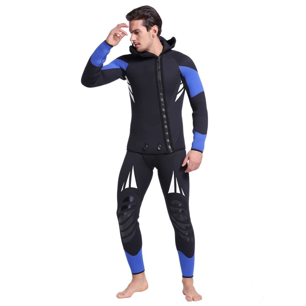 Combinaison de plongée chaude 5 mm pour homme 2 pièces épaisse et résistante au froid
