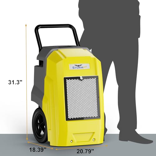 Image of ALORAIR 180 Pints LGR Industrial Dehumidifier with Pump and Drain Hose, Portable Commercial Dehumidifier with Wheels for Home, Basements, Garages, and Job Sites, 6-Year Warranty