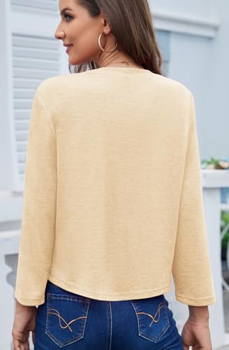 Image of Womens Shrugs Open Front Cropped Cardigan Bolero Shrugs for Dresses Summer Lightweight Cardigan Knit Sweater