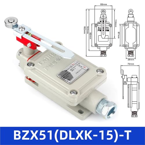 Interruptor de límite BZX51 con rodillo de aleación y carrera de viaje Dlxk5 2