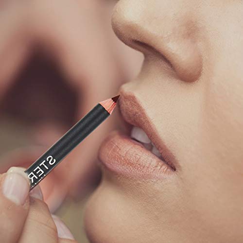 Minkissy 12Pcs Delineador de Lábios Lápis Labial Natural Maquiagem Lápis Delineador de Lábios À Prov