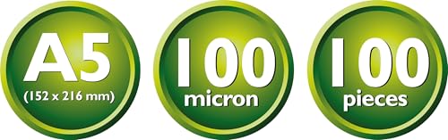 DESQ® A5 100 Micron Gloss Laminating Pouches with Rounded Corners - Pack of 100 154x216mm Premium - Image 4