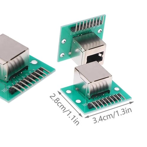 Kit de 10 adaptadores de puerto de red RJ45 miniatura 4