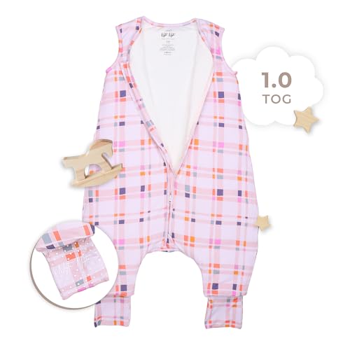 Image of Sleeveless Soft Baby & Toddler Sleeping Sack, Breathable with Adjustable Feet Cuffs & Anti-Slip Grip