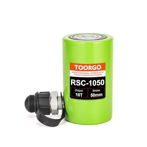 Image of 10 Ton Hydraulic Cylinder Jack,2 inch Stroke Hydraulic Ram Jack, Porta Power Automatic Retracting Jack, Green