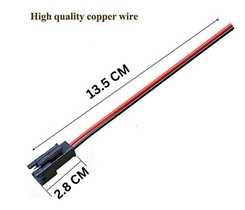 Image of 5 PAIRS 22 AWG JST SM 2 Pin Plug Male and Female Connector Adapter Electrical Cable Wire for LED Light