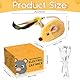 TaimeiMao Katzenspielzeug Elektrisch Spielmaus,Magic Maus Katze,Katzenspielzeug Maus mit Federschwanz USB Wiederaufladbares,Spielmäuse Interaktive Spielzeug Maus für Katze (Gelb)
