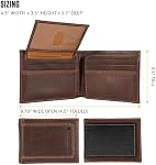 Carhartt Men's Top Grain Leather Passcase, Contrasting Stitch