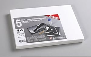Clairefontaine A4 Schaumkarton 5er Pack Weiß