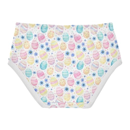 Joisal Cotton Toddlers Underwear Floral Easter Eggs Pastel Cartoon Panties Little Girl Flower Briefs Undies Kids 2t2