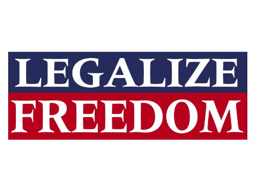 Legalize Freedom - Libertarian - Bumper Sticker
