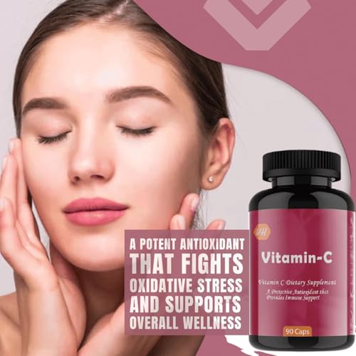 Image of Vitamin C Capsules for Immunity & Antioxidant Support by VitaminHaat (Regular Vitamin C)