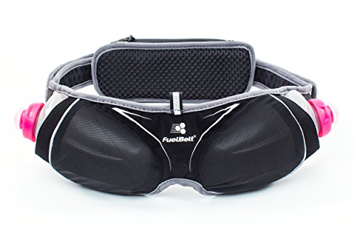 FuelBelt Helium Ergo Hydration Lightweight, Two-Bottle Running Belt, Black