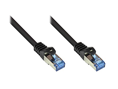 Alcasa RJ45-RJ45, m-m, 50m câble de réseau Cat6a S/FTP (S-STP) Noir - Câbles de réseau (m-m, 50m, 50 m, Cat6a, S/FTP (S-STP), RJ-45, RJ-45, Noir)