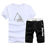 xzbailisha Men's Casual 2 Piece Outfits Camouflage Short Sleeve Crewneck Shirt& Shorts Jumpsuit Set