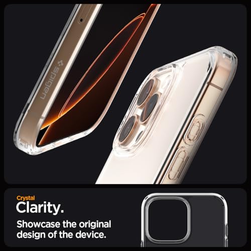 Image of Spigen for iPhone 16 Pro Max Case, Ultra Hybrid [No Magnet Ring][Anti-Yellowing] - Crystal Clear