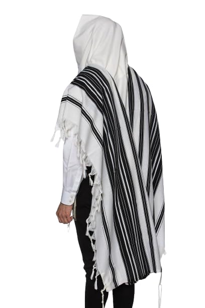 Chabad Talis 100% Wool (Modim) Classic smooth fabric Handmade Comfortable Prayer Shawl2