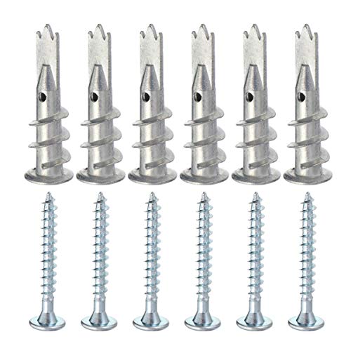 TEHAUX 200pcs Screw Mirror Wall Stickers Drywall Anchors Rope Line Spring Vibration Isolators Self Drilling Wall Anchors Self Tapping Anchors Zinc Alloy Dedicated Expand