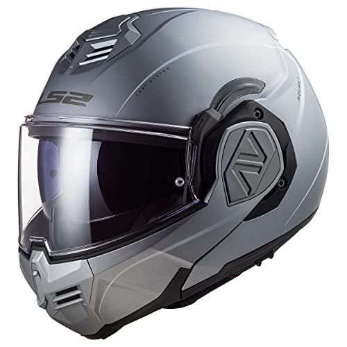 LS2 Helmets Advant Modular Helmet (Special Matte Silver - Small)