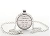 Kurt Cobain Quote Necklace, Silver Inspirational Quote Pendant, Unique Jewellery Gift Idea for Women #1