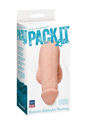 Doc Johnson - Pack It - Prosthetic Flaccid Penis - Realistic Size And Feel - Lite (110 G) - Vanilla #TOP1