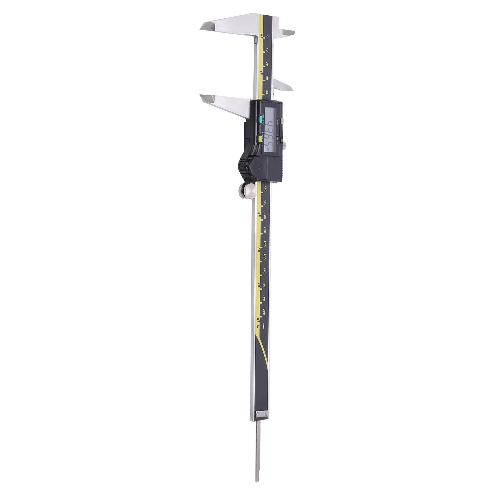 Calibro elettronico digitale 200 mm ad alta precisione 0,01 mm schermo LED calibro a corsoio strumento di misurazione per ingegneri meccanici artigiani acciaio nero