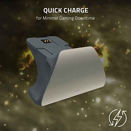 Image of Razer Universal Quick Charging Stand for Xbox Series X|S: Magnetic Secure Charging - Perfectly Matches Xbox Wireless Controllers - USB Powered - Lunar Shift (Controller Sold Separately)