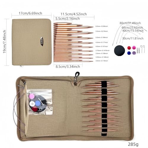 Aiguilles interchangeables en aluminium et accessoires de tricot de précision pour pull - 7
