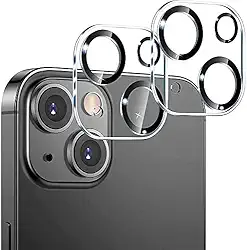 Kit 2x Películas de Vidro Protetoras Câmera Lente Compatível com iPhone 12 13 14 15 16 16e (iPhone 15)