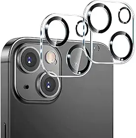 Kit 2x Películas de Vidro Protetoras Câmera Lente Compatível com iPhone 12 13 14 15 16 16e (iPhone 15)