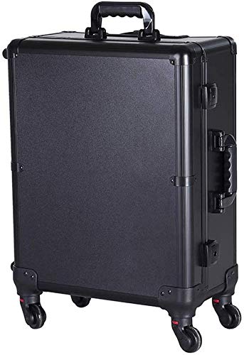 BYCDD Trolley Kosmetikkoffer Schminkkoffer, Schminkaufbewahrung Multikoffer Etagenkoffer mit 360° Rollen Abnehmbar Make… – Bild 6