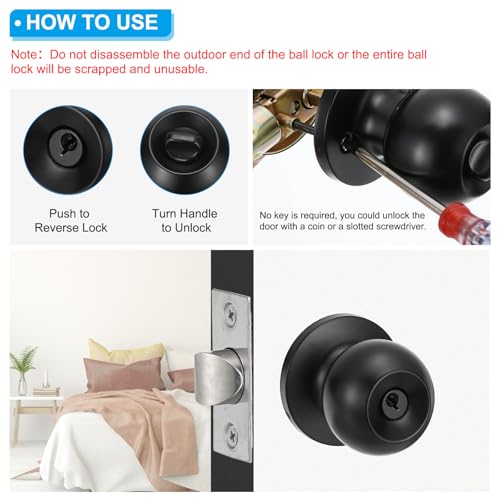Bouton de porte avec clé pour résoudre vos problèmes d'intimité et de sécurité