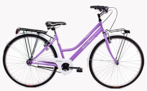 TELAIO : in acciaio Hi-Ten Mario Schiano BICI CITY 28 DONNA 1v GLICINE