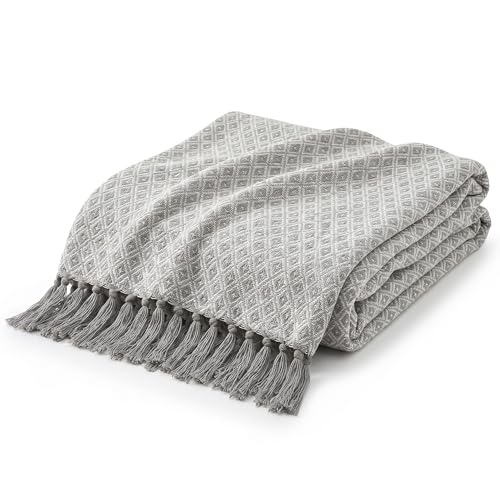 Americanflat 50x60 Throw Blanket - Soft and Breathable Cotton Throw Blanket for Couch, Bed, Chair -...